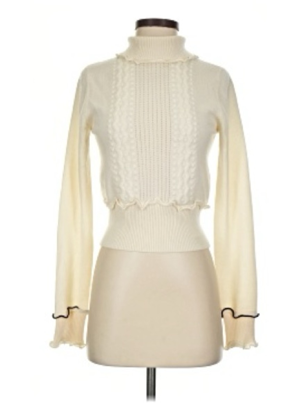 3.1 Philip Lim Wool Cottagecore Turtleneck Med